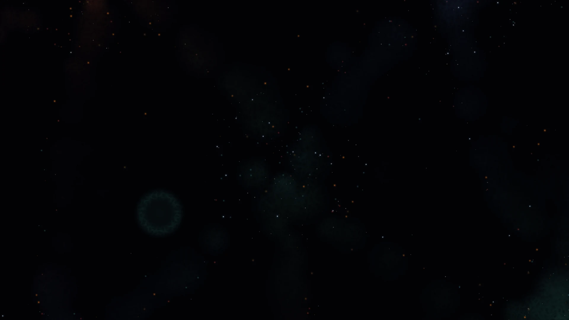 A bright gathering of stars within the larger cosmic web. Colour and light draw the cluster together while individual stars begin to stand apart.